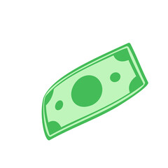 Jack Port money. dollar bills falling from above.