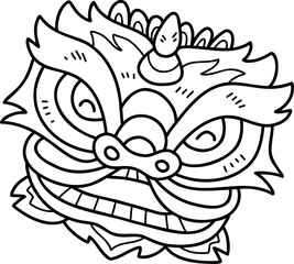 Hand drawn style China doodle illustration on transparent background