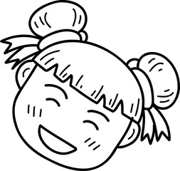 Hand drawn style China doodle illustration on transparent background