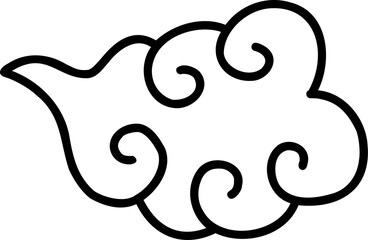 Hand drawn style China doodle illustration on transparent background