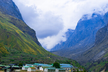 mountain village in the mountains