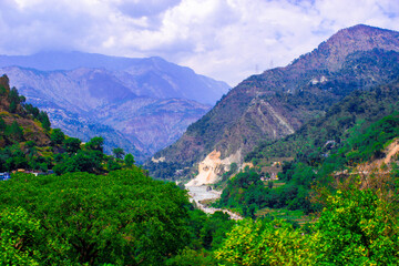 landscape with mountains