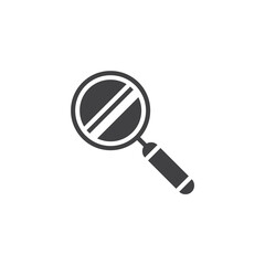Magnifying glass vector icon