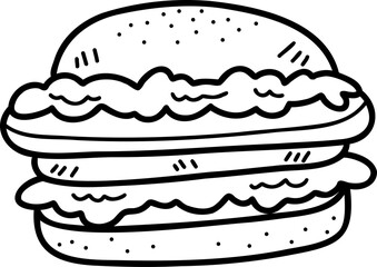 Oktoberfest doodle illustration on transparent background