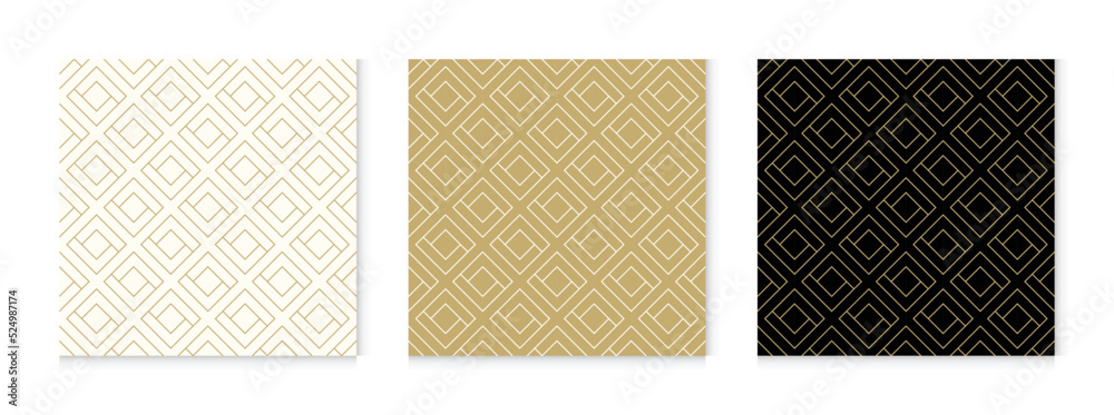 Aufkleber luxury background pattern seamless geometric line abstract gold color design. christmas background v