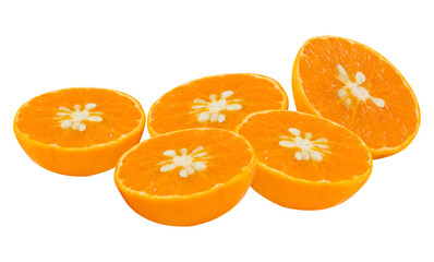 orange sliced