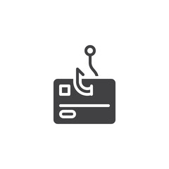 Credit card fraud vector icon