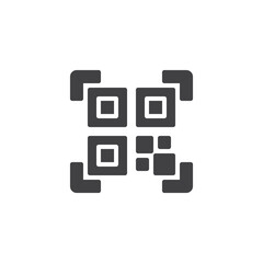 QR code access vector icon