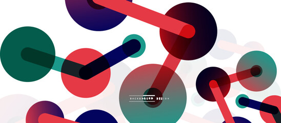 Network concept abstract background. Dots connection. Big data idea. Business template for wallpaper, banner, background or landing