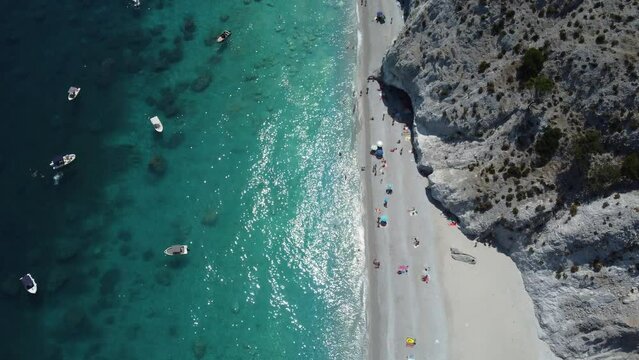 Lalaria beach, the most beautiful beach of Skiathos, Greece