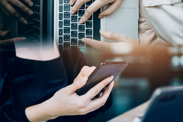 Fototapeta premium Business Consulting meeting working and brainstorming new business project finance investment concept