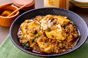 Chinese gourmet,Mapo Tofu.