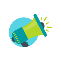 vector megaphone. A megaphone that shouts loudly alerts you of special discount news.