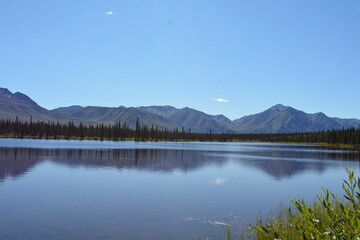 Lake and mountains, Alaska