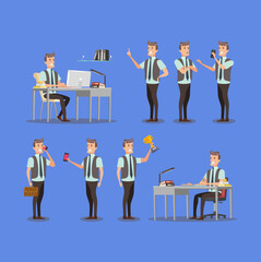 Business person Set. office workers