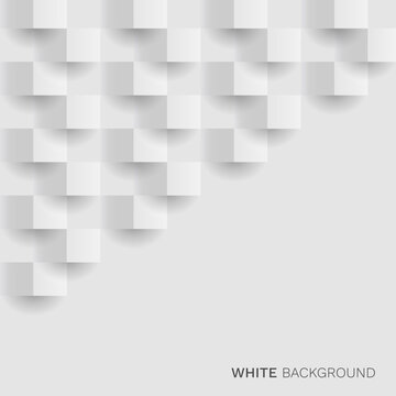White abstract 3d Paper Vector Illustration © Abillion