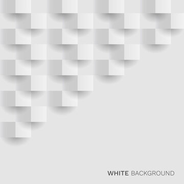 White abstract 3d Paper Vector Illustration © Abillion
