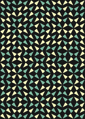 Abstract Geometric Pattern generative computational art illustration