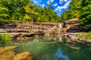 Waterfalls at Lost Canyon Cave Nature Trail Branson Missouri