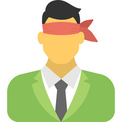 Blindfolded Businessman 