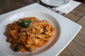pasta with mushrooms