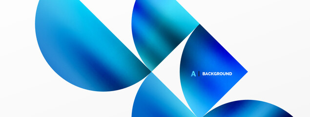 Circle geometric background. Metallic color shiny circles and round shapes. Vector Illustration For Wallpaper, Banner, Background, Card, Book Illustration, landing page