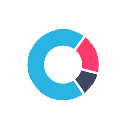 Line graph comparing business performance. Company earnings report concept