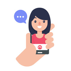 vector businessman on computer screen online meeting concept