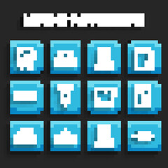 Set line Sport bag, Hanger wardrobe, Pants, Bow tie, Tie, and T-shirt icon. Vector