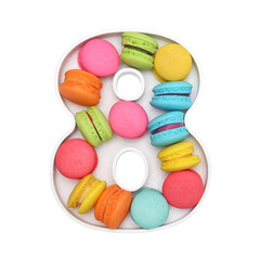 macaroons variety in number plate