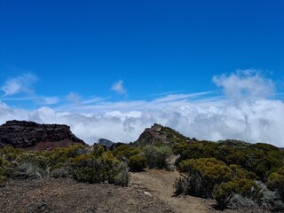 Au dessus des nuages à la Réunion
