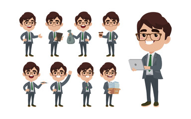 People with different poses. vector
