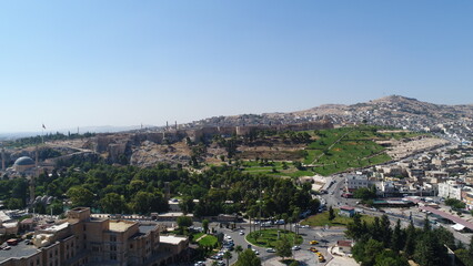 Aerial view of Şanlıurfa City in Turkey