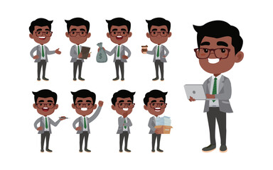 People with different poses. vector
