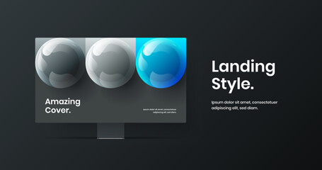 Colorful site vector design illustration. Abstract display mockup presentation layout.