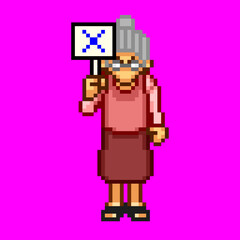 おばあさん01バツ