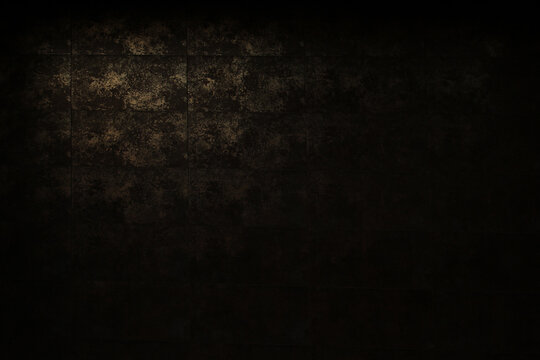 copy space black and golden dark wall texture