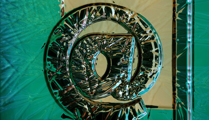 at sign or address sign the symbol in an E-mail address that separates the name of the user metaverse conceptual reality imagination virtual and real world - cybersapce hypothesized iteration of the