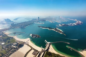  Dubai Palm Jumeirah island aerial view in United Arab Emirates © Photocreo Bednarek