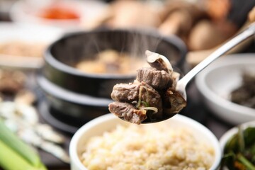 Korean traditional soybean paste stew