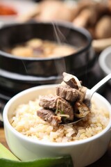 Korean traditional soybean paste stew