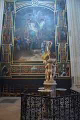 Paris, France 03.23.2017: Great gothic church of Saint Germain l&acute;Auxerrois in Paris