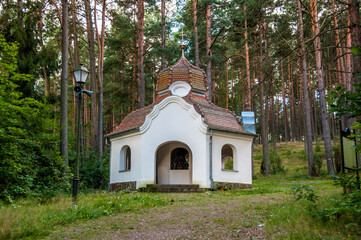 Wiele - village in Pomeranian Voivodeship, Poland. Wielewska Calvary.