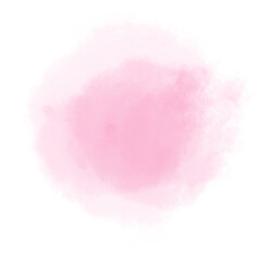 Pink watercolor splotch paint shape png.