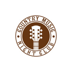 Country Music Night Club Logo Design