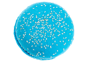 colored burger bun isolated