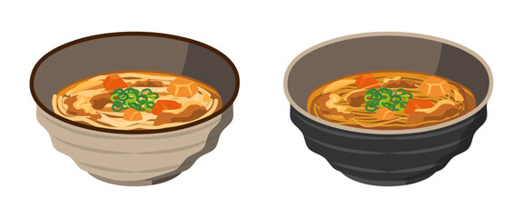 カレーうどん・カレーそばのセット