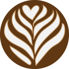 drawing on a latte or cappuccino is perfect for your logo