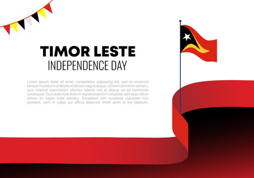 Timor Leste independence day background banner poster for national celebration on May 20. - Powered by Adobe