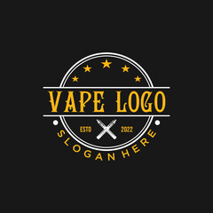 Vape Logo Design Vintage